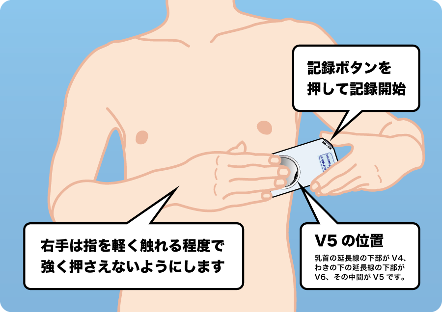 胸で測る場合