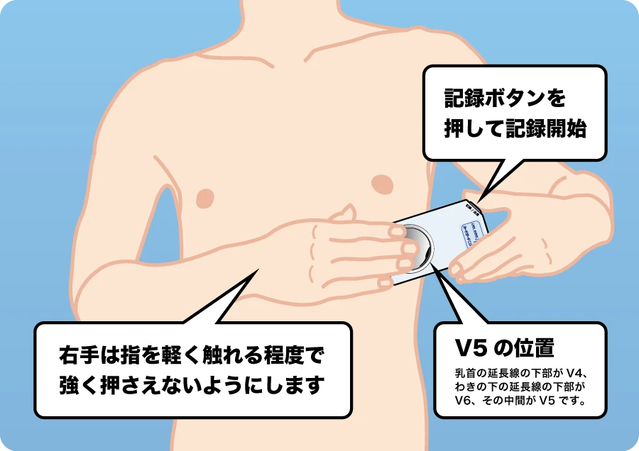 胸で測る場合